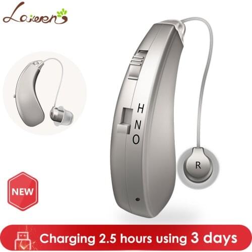 Rechargeable Mini Hearing Aid audifonos Sound Amplifiers Wireless Ear Aids for Elderly Charge 2.5 HRS Use 3 days Free Shipping
