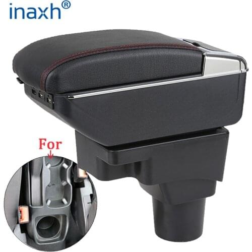 For Chevrolet sonic Armrest For Chevrolet AVEO Car Armrest box Retrofit parts Interior Storage box 3USB LED Simple installation