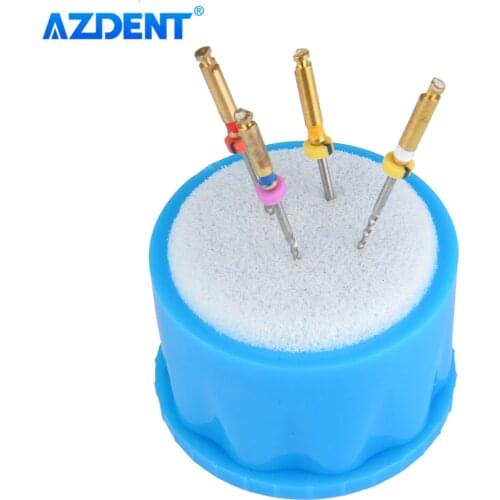 Dental Root Canal File Stand Cleaning Dental Lab Autoclavable Round Sponge Endo Root Canal Holder