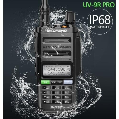 Original Baofeng UV-9R PRO Upgraded Dual Band Waterproof High Power Walkie Talkie Communications Amateur Vhf Uhf CB Ham Radio