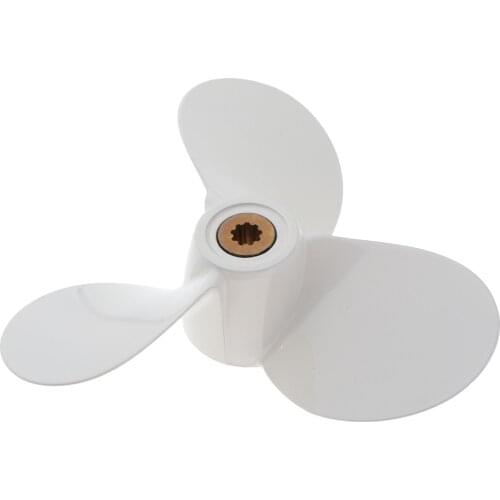 Professional Marine Yacht Propeller 4/5/6 HP Outboard Propeller White Finish Fit for Yamaha 7 1/2x7-BA