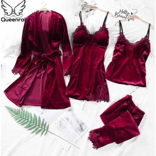 Женские пижамы с длинным рукавом Queenral China At AliExpress