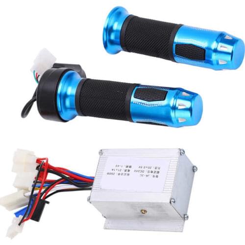 24V 250W Electric Bicycle Controller Twist Throttle Accelerator Electric Scooter Bike Speed Controller Throttle Handle Accessory