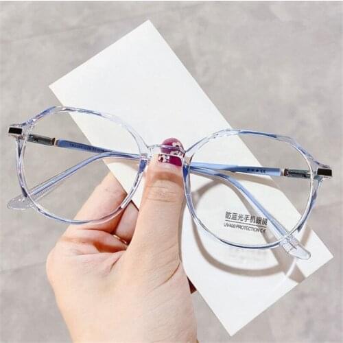 Anti-blue Light Finished Myopia Glasses Women MenNearsighted Eyewear Student Prescription Glasses