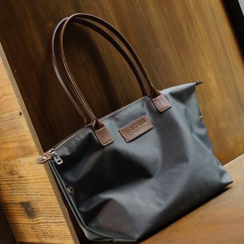 Dumpling bag folding big bag beach bag men and women nylon bag commuter bag shoulder bag women