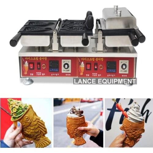 Taiyaki machine digital ice cream taiyaki machine with CE