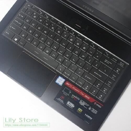 Ultra Thin TPU Keyboard Skin Cover for MSI GS65 P65 WS65 PS42 PS63 GF63 Gaming Laptop
