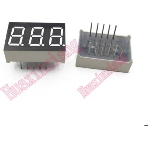 10PCS/Lot 0.4" 0.4 inch 3 Digits 7 Seven Segment Numeric Digital Display Red Color LED Common Cathode/Anode