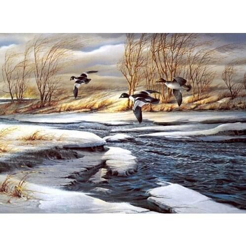 14/16/18/27/28 Animal fly bird scenery Handmade Needlework Embroidery DIY DMC Cross Stitch Kits Crafts Home decor wall Arts