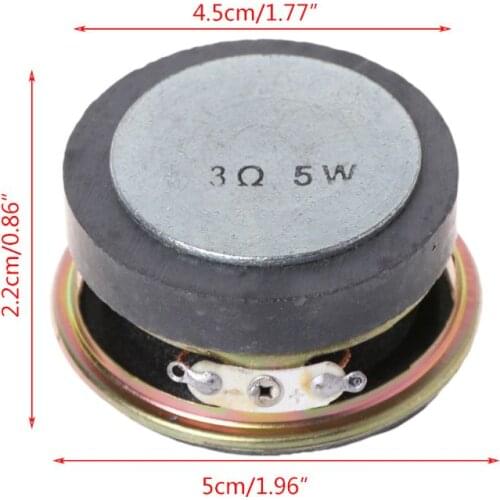 2 Inch 3 Ohm 5W 52mm Full Range Speaker Woofer Stereo Speaker Magnet
