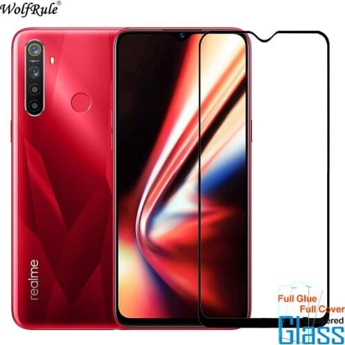 2Pcs Glass For OPPO Realme 5S Screen Protector Full Glue Cover Tempered Glass For OPPO Realme 5S Glass Protective Phone Film