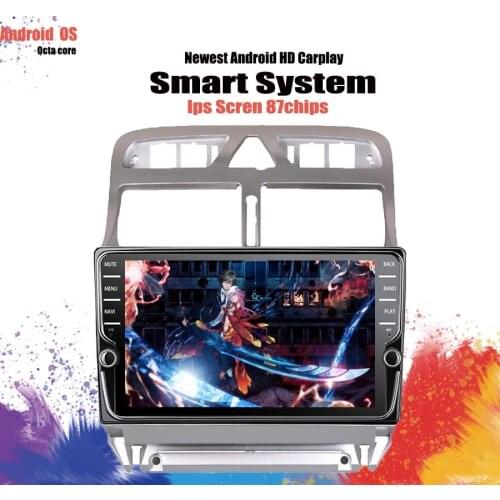 8'' IPS Android 10 Car Radio GPS monitor HU Head Unit for Peugeot 307 307CC 307SW 2002-2013 Stereo 4G LTE Video AutoRadio