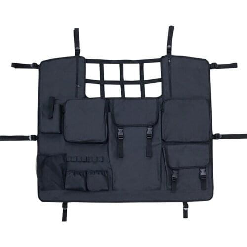 Car Trunk Pet Isolation Net Storage Bag Multi-Pockets Trunk Cargo Tool Organizers For Jeep Wrangler JK JL 2007-2020