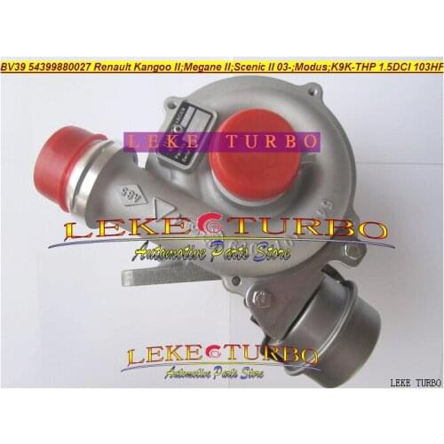 Free Ship Turbo KP39 54399880027 54399700027 54399880002 Turbocharger For Renault Kangoo II Megane Scenic II Modus K9K-THP 1.5L