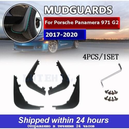Free Shipping High Quality ABS Plastics Automobile Fender Mudguards Mud Flaps ForPorsche Panamera 971 G2 2017 -2020