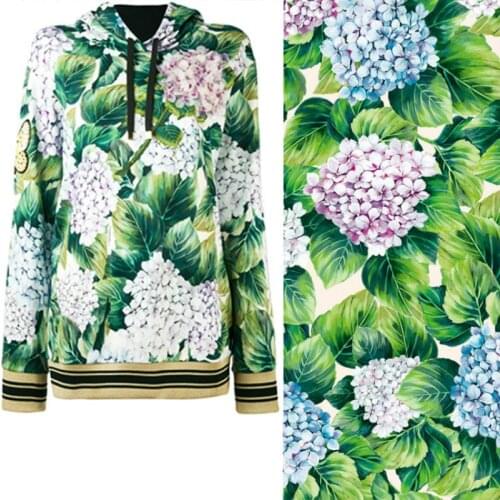 Digital Printing Processing Custom Thermal Transfer Printed Fabric for Dresses Tops Shirts Sewing Material Cloth by Meter