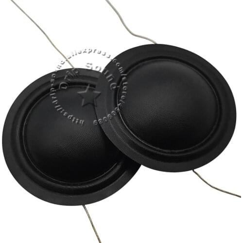 2pcs 24.2mm Tweeter Voice Coil Horn Speaker Treble Silk Sound Film Diaphragm Drive Head Repair Parts