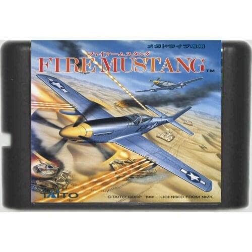 Fire Mustang 16 bit MD Game Card For Sega Mega Drive For Genesis