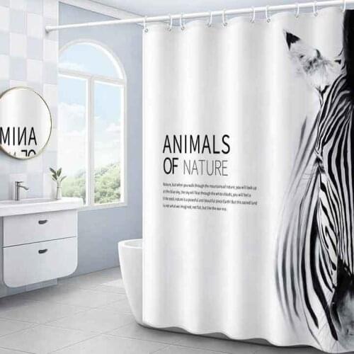 Art Shower Curtain Modern Retro Printed Bathroom Hooks Shower Curtains Decor Rideau De Douche Bathroom Accessories BW50YL