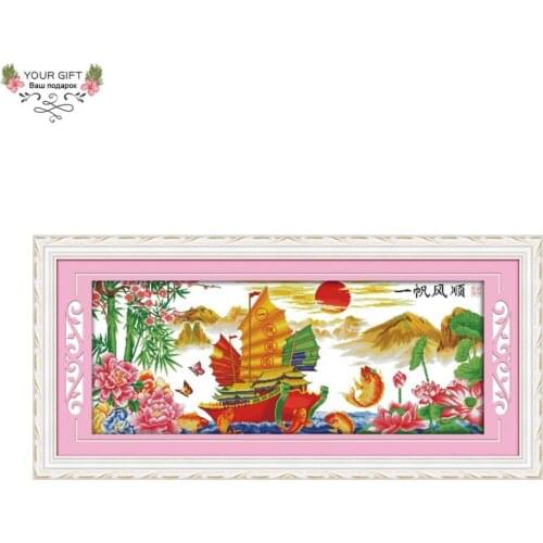 Joy Sunday F779(12) Counted and Stamped Home Decor Everything Is Going Smoothly Chinese Fengshui Embroidery Cross Stitch