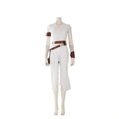 Cosplay Rey Costume Belt Holster Outfit Full Set Adult Halloween Carnival Costume Women