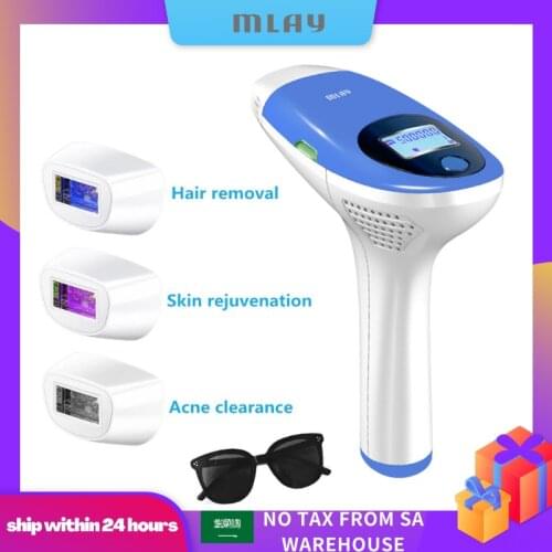MLAY T3 Mlay Hair Removal Laser Hair Removal Epilator Permanent Bikini Trimmer Hair Remover Epilator for Wowen Depilador a Laser