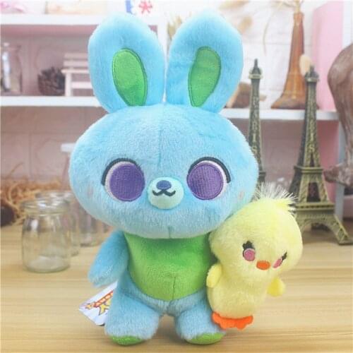 Original Disney Movie Toy Story 4 Cartoon Characters Bunny & Ducky Plush Toy Kawaii Rabbit Soft Stuffed Doll Kids Gifts 25cm