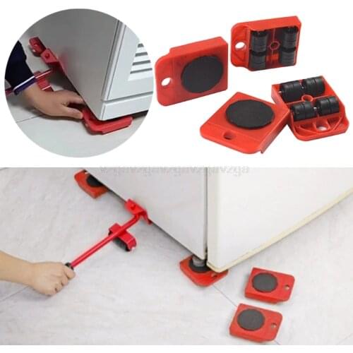 1pc Moves Furniture Tool Transport Shifter Moving Wheel Slider Remover Roller Heavy red/yellow/blue J26 19 Dropship