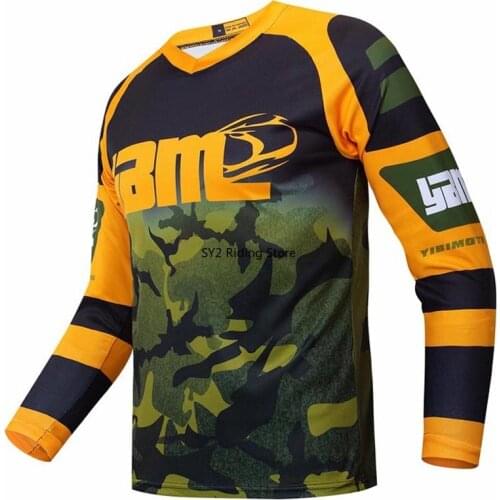 Enduro Jerseys Motocross Mx Bike Mtb Cycling T-shirt Men Summer Team Camiseta Dh Long Sleeve Downhill Clothes