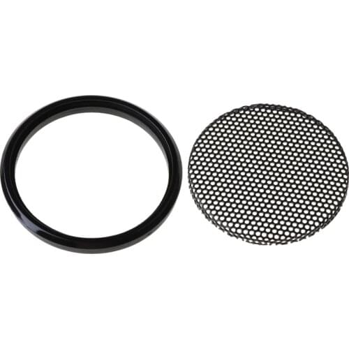 1/2/3/4/5/6 Inch Black Car Speaker Grill Mesh Round Horn Protective Cover Circle Enclosure Net DIY Decorative Accessories QXNF