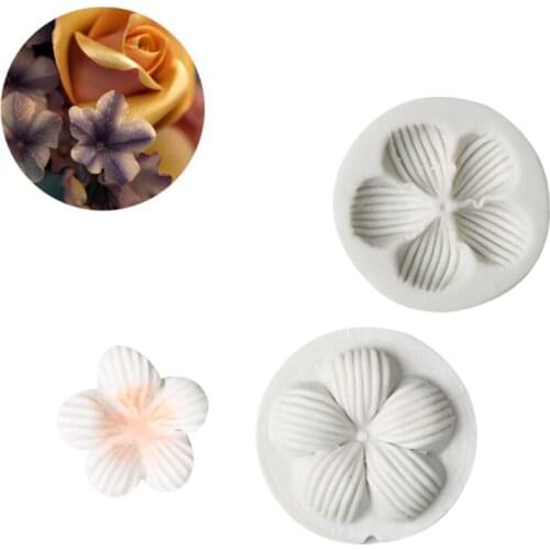 Plum Blossom Flower Silicone Mold Fondant Mould Cake Decorating Tools Chocolate Gumpaste Molds, Sugarcraft, Kitchen Gadgets