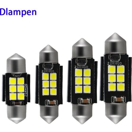 Super led festoon light 31mm 36mm 39mm 42mm c3W C5W C10W canbus 12v 24v Error Free Auto Interior Doom Lamp License Plate bulb