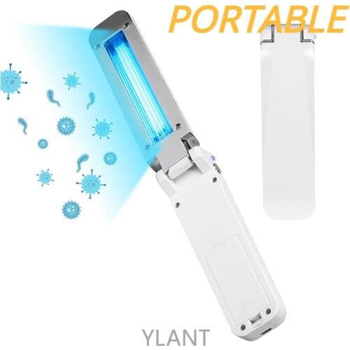 USB Portable UVC Sterilization Stick Disinfection Lamp Personal Traveling Sterilizer UV Sanitizer Light Hand Folded UV Lights