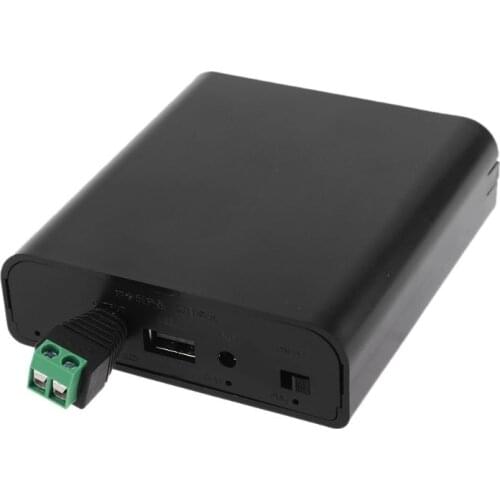 USB DC 7.4V 8.4V Output 4x 18650 Batteries DIY Power Bank for Cellphone Bike LED K1AA