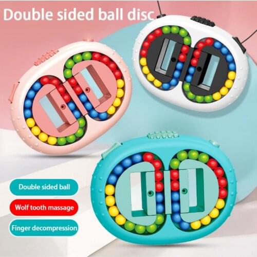 Rotating Bean Intelligence Fingertip Toy Childrens Finger Gyro Disk Toy Stress Relief Puzzles Fun Educational Breakthrough Game