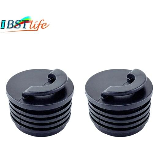 2PCS Universal 40mm Black Rubber Drain Holes Plugs Scupper Stopper Bungs Drainage Kayak Marine Boat Rafting Dinghy Canoe Raft