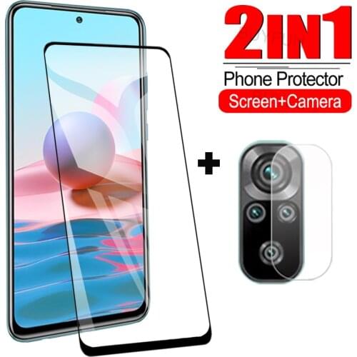 2in1 Camera Tempered Glass Film For Xiaomi Redmi Note 10 4G 5G Pro Max Screen Protector For Redmi readmi Note10 note 10pro max