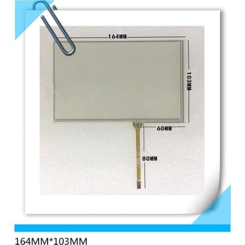 164*103 new 7 inch car DVD navigation GPS 4 wire resistance touch screen LCD panel 164MM*103MM free shipping