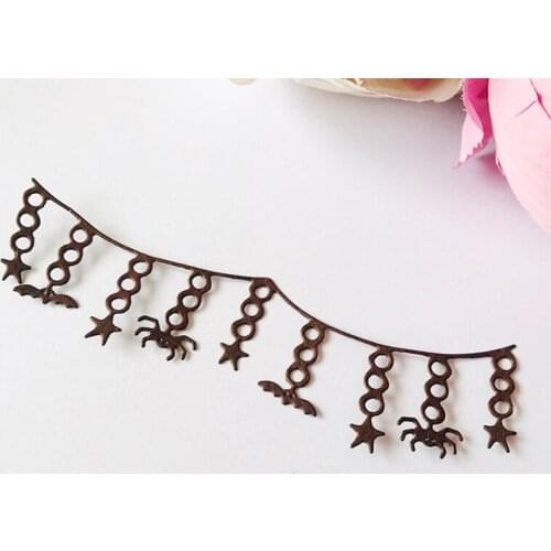 2020 New Arrival Halloween boder Metal cutting dies stencil spider bat Decoration DIY Scrapbooking Scrapbook Paper Photo Album