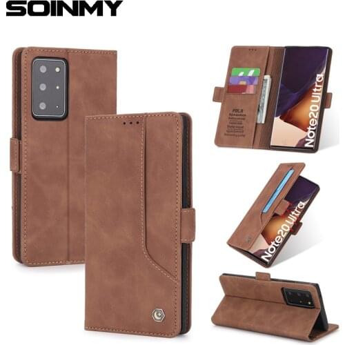Wallet Card Slots Case For Samsung Note20 Ultra S20 FE S10 S21 Plus Case Shockproof Flip Leather Case A32 A52 A72 A50 A51 A71 5G