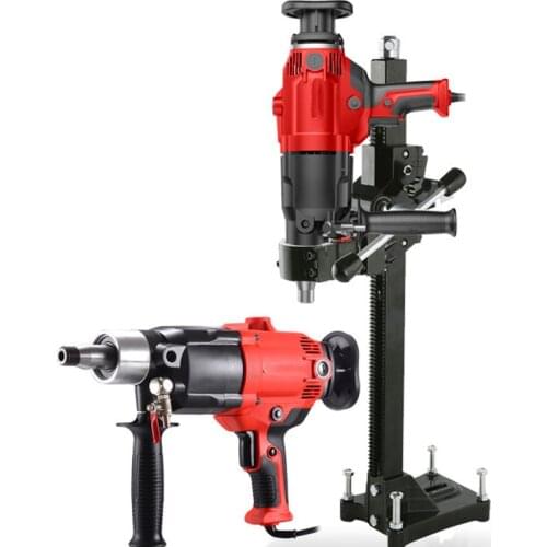 220V Electric Diamond Water Drill Machine 1600r/min Engineering Torque Drilling Machine Mini Hand Drill Power Tool