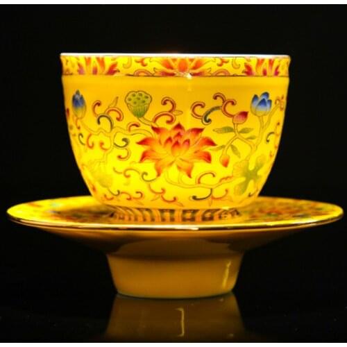 Enamel tea cup with saucer sets bone china mark creative Europe drinkware friend lover gift Retro Cup