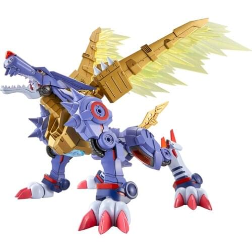 10cm BANDAI Digimon Adventure Figure-rise Garurumon Greymon Assembly model Anime characters Action PVC Collection Model Toy Anim