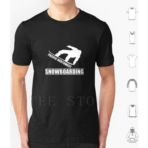 Pacific Northwest Snowboarding T Shirt Cotton Men DIY Print Canada Lover Northwest Canada Snowboarding Family Theme Park