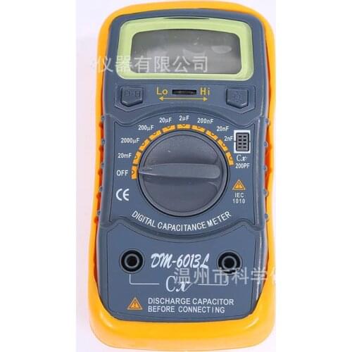 Capacitance Meter Capacitance Tester Inductance Meter Strap Blue Backlight LCR meter Electronic Measuring Instruments DM-6243L