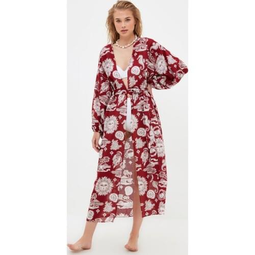Trendyol Mystic Pattern Kimono & Kaftan TBESS21KM0104