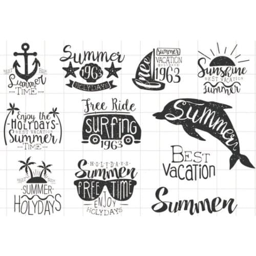 Summer Transparent Clear Silicone Stamp/Seal for DIY scrapbooking/photo album Decorative clear stamp A115