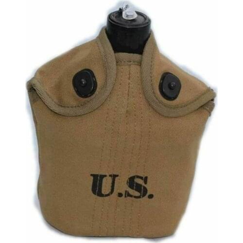 OUTDOORS MILITARY WW2 US ARMY USMC SOLDIER ALUMINUM M1910 CANTEEN & COVER armyshop2008