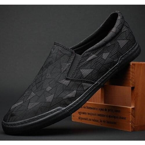 21116 Flash Spring and Summer New Mens Casual Canvas Shoes Youth Fashion Joker Driving Shoes