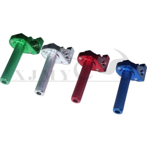 New CNC Aluminum Throttle Grips Cable Dirt Pit Bike Fast Throttle Handle Fit For CRF 250 450 Dirt Pit Bike
